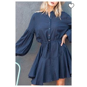 NWOT Women's Buffalo Plaid Check Swing Dress